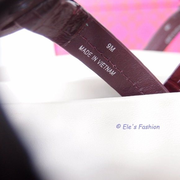 ❤️ NIB Tory Burch Miller Cloud Leather Sandal Cream PLUM US 7 7.5 8.5 9 9.5 AUTH - Picture 14 of 16